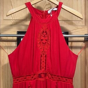 Vibrant Red specialty Dress by Julia Sz L